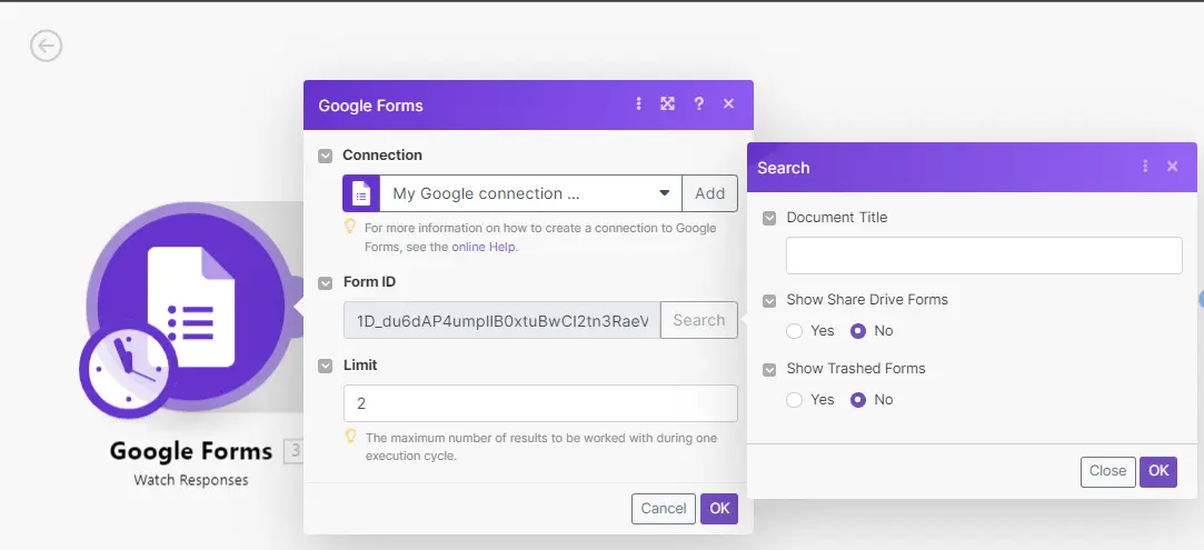 How to automate Google Forms using Make/Integromat | Masifi